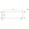 Imagem de ENTR CAB RECT 112X36MM 22 FUROS IP65