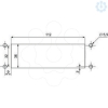 Imagem de ENTR CAB RECT 112X36MM 22 FUROS IP65
