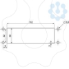 Imagem de ENTR CAB RECT 112X36MM 22 FUROS IP65