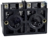 Imagem de Bloco de contacto de retorno por mola   2 no+ 1 oc   montagem frontal centros de 40 mm