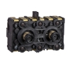 Imagem de Bloco de contacto de retorno por mola   3 na   montagem frontal centros de 40 mm