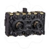 Imagem de Bloco de contacto de retorno por mola   3 na   montagem frontal centros de 40 mm