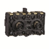 Imagem de Bloco de contacto de retorno por mola   3 na   montagem frontal centros de 40 mm