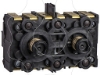 Imagem de Bloco de contacto de retorno por mola   3 na   montagem frontal centros de 40 mm