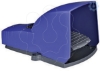 Imagem de Interruptor de pedal unico XPE-B – com tampa – plastico - azul - 2NC+2NO