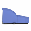 Imagem de Interruptor de pedal unico XPE-B – com tampa – plastico - azul - 2NC+2NO