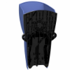 Imagem de Interruptor de pedal unico XPE-B – com tampa – plastico - azul - 2NC+2NO