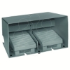 Imagem de Interruptor de pedal duplo XPE-M  – com tampa – metalico - azul - 2NC+2NO