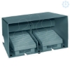 Imagem de Interruptor de pedal duplo XPE-M  – com tampa – metalico - azul - 2NC+2NO