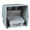 Imagem de Interruptor de pedal unico XPE-M – com tampa – metalico - azul - 1NC+1NO