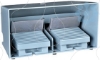 Imagem de Interruptor de pedal duplo XPE-M  – com tampa – metalico - azul - 2NC+2NO