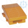 Imagem de Interruptor de pedal unico XPE-R – sem tampa – metalico – laranja - 2NC+2NO