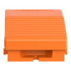 Imagem de Interruptor de pedal unico XPE-R – sem tampa – metalico – laranja - 1NC+1NO