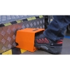 Imagem de interruptor de pedal duplo XPE-R - com tampa - metalico - laranja - 2NC+2NO