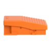 Imagem de Interruptor de pedal unico XPE-R – sem tampa – metalico – laranja - 1NC+1NO