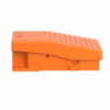 Imagem de Interruptor de pedal unico XPE-R – sem tampa – metalico – laranja - 2NC+2NO
