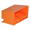 Imagem de interruptor de pedal duplo XPE-R - com tampa - metalico - laranja - 2NC+2NO
