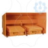 Imagem de interruptor de pedal duplo XPE-R - com tampa - metalico - laranja - 2NC+2NO