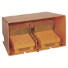 Imagem de Interruptor de pedal duplo XPE-M - IP66 - com tampa - metalico - laranja - 2 NC + 2 NO