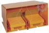 Imagem de Interruptor de pedal duplo XPE-M - IP66 - com tampa - metalico - laranja - 2 NC + 2 NO