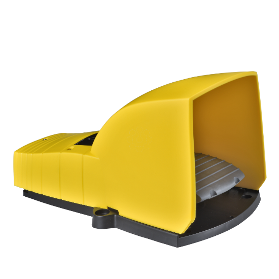 Imagem de Interruptor de pedal unico XPE-Y – com tampa – plastico - amarelo - 1NC+1NO
