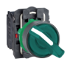 Imagem de Interruptor selector iluminado verde o 22 manipulo 2 posicoes - 24 v - 1no+1nc
