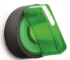 Imagem de Interruptor selector iluminado verde o 22 manipulo 2 posicoes - 24 v - 1no+1nc