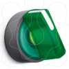 Imagem de Interruptor selector iluminado verde o 22 manipulo 2 posicoes - 24 v - 1no+1nc