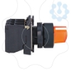 Imagem de Interruptor selector iluminado amarelo o 22 manipulo 2 posicoes - 240 v-1no+1nc