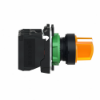 Imagem de Interruptor selector iluminado amarelo o 22 manipulo 2 posicoes - 240 v-1no+1nc