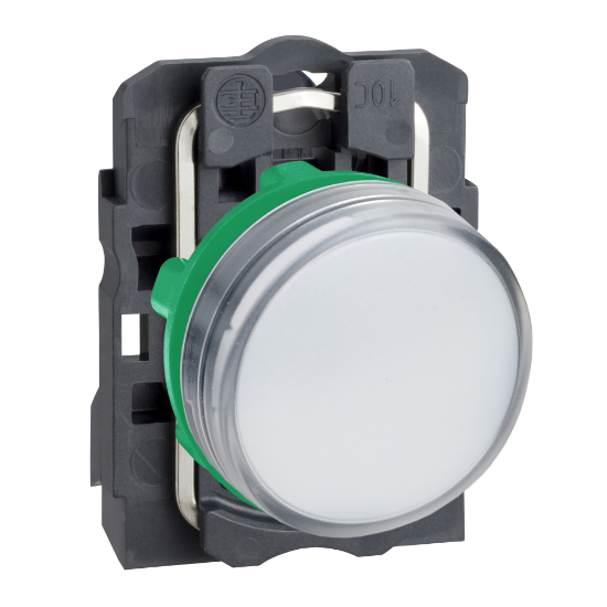 Imagem de Sinalizador led - branco 24vca/cc c/ aro fix plastico