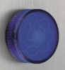 Imagem de Sinalizador led - azul 24vca/cc c/ aro fix plastico