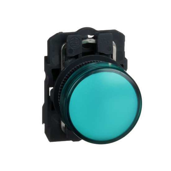 Imagem de Sinalizador led - verde 110...120vca c/ aro fix plastico