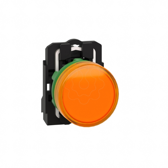 Imagem de Sinalizador led - amarelo 110...120vca c/ aro fix plastico