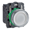 Imagem de Botao de pressao iluminado branco o 30 – mola encastrada – 24 v – 1no+1nc