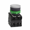 Imagem de Botao de pressao iluminado branco o 30 – mola encastrada – 24 v – 1no+1nc