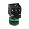 Imagem de Botao de pressao iluminado verde o 22 – mola encastrada - 240 v - 1no+1nc