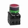 Imagem de Botao de pressao iluminado vermelho o 22 – mola encastrada - 120 v - 1no+1nc