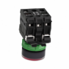Imagem de Botao de pressao iluminado vermelho o 22 – mola encastrada - 240 v - 1no+1nc