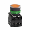 Imagem de Botao de pressao iluminado amarelo o 22 - mola encastrada - 240 v - 1no+1nc