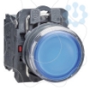 Imagem de Botao de pressao iluminado azul o 22 – mola encastrada - 24 v - 1no+1nc