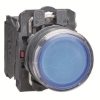 Imagem de Botao de pressao iluminado azul o 22 – mola encastrada - 24 v - 1no+1nc