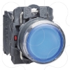 Imagem de Botao de pressao iluminado azul o 22 – mola encastrada - 24 v - 1no+1nc