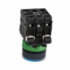 Imagem de Botao de pressao iluminado azul o 22 – mola encastrada - 24 v - 1no+1nc