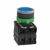 Imagem de Botao de pressao iluminado azul o 22 – mola encastrada - 24 v - 1no+1nc