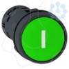 Imagem de Pulsador rasante verde  no - 'i'