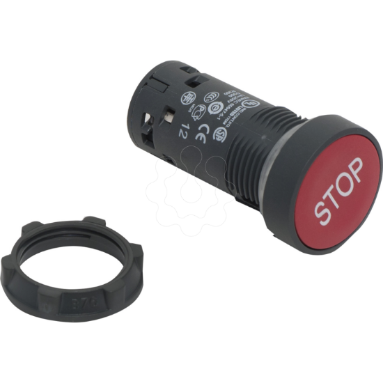 Imagem de Pulsador rasante  vermelho  nc - 'stop'