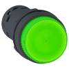 Imagem de Botao de pressao iluminado - botao de pressao com led - botao de pressao verde na 24v