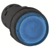 Imagem de Botao de pressao monolitico iluminado plastico azul o22 led integral retorno por mola 24 v ac/dc 1 nao