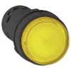 Imagem de Botao de pressao monolitico iluminado plastico amarelo o22 led integral retorno por mola 24 v ac/dc 1 nao